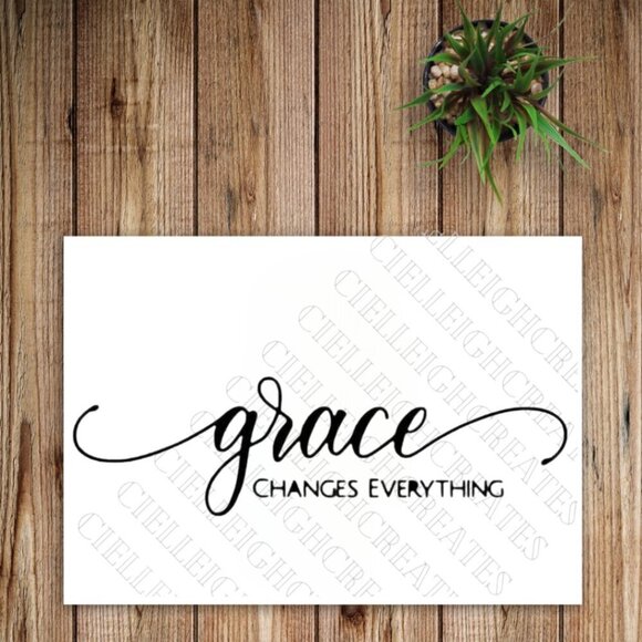 🌞2 for $20🌞 Grace Changes Everything vinyl decal sticker - Picture 1 of 3